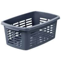 orthex Wäschekorb, 30 Liter, dunkelgrau