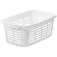 orthex Wäschekorb, 30 Liter, weiß