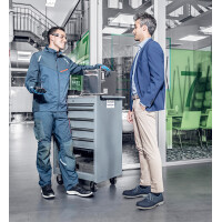 uvex 1 business Sicherheits-Halbschuh S3, blau, Gr. 43