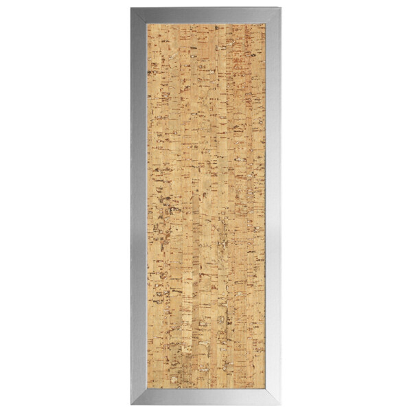 Bi-Office Design-Korktafel, 600 x 400 mm, silber