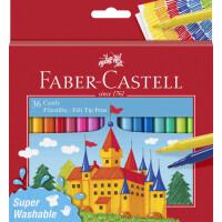 FABER-CASTELL Fasermaler CASTLE, 50er Kartonetui
