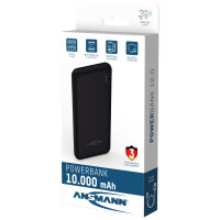 ANSMANN Powerbank PB212, 10.000 mAh, schwarz