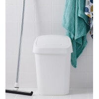 orthex Schwingdeckel-Abfalleimer, 10 Liter, dunkelgrau