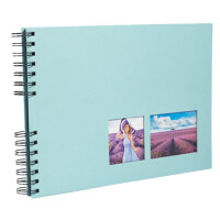 EXACOMPTA Foto-Spiralalbum Milano, 320 x 220 mm, türkis