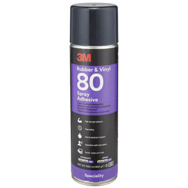 3M Sprühkleber Rubber & Vinyl 80, gelb, 500 ml