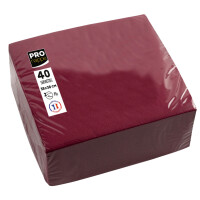 PROnappe Dinner-Servietten, 380 x 380 mm, bordeaux