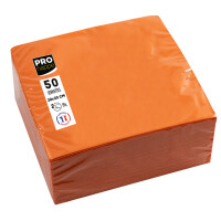 PROnappe Cocktail-Servietten, 200 x 200 mm, orange