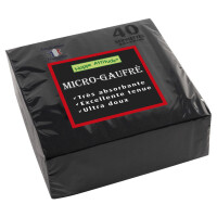 PROnappe Dinner-Servietten, 380 x 380 mm, schwarz