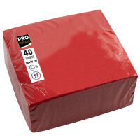 PROnappe Dinner-Servietten, 380 x 380 mm, rot