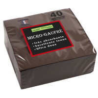 PROnappe Dinner-Servietten, 380 x 380 mm, schokobraun