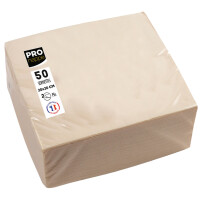 PROnappe Cocktail-Servietten, 200 x 200 mm, elfenbein