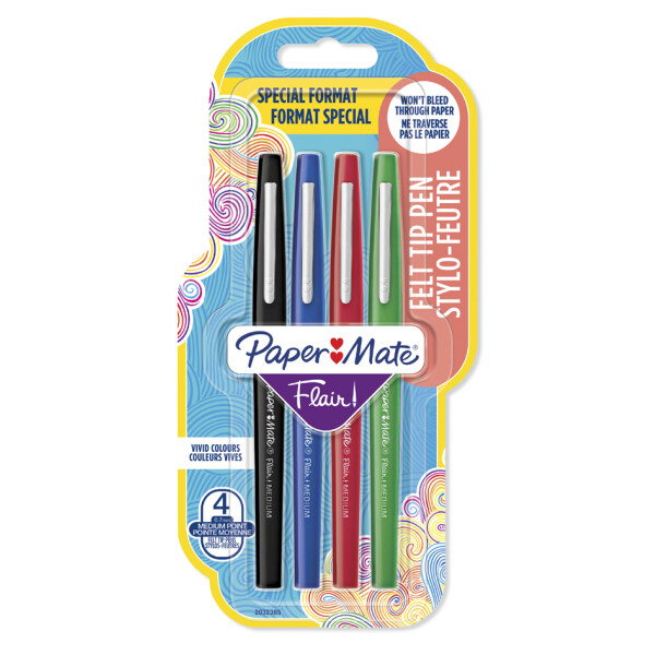 Paper:Mate Faserschreiber Flair Original FUN, 4er Etui