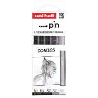 uni-ball Fineliner PIN "Comics" PF, 5er Set