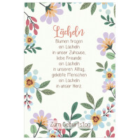 SUSY CARD Geburtstagskarte Lyrics "Kleine Freuden"
