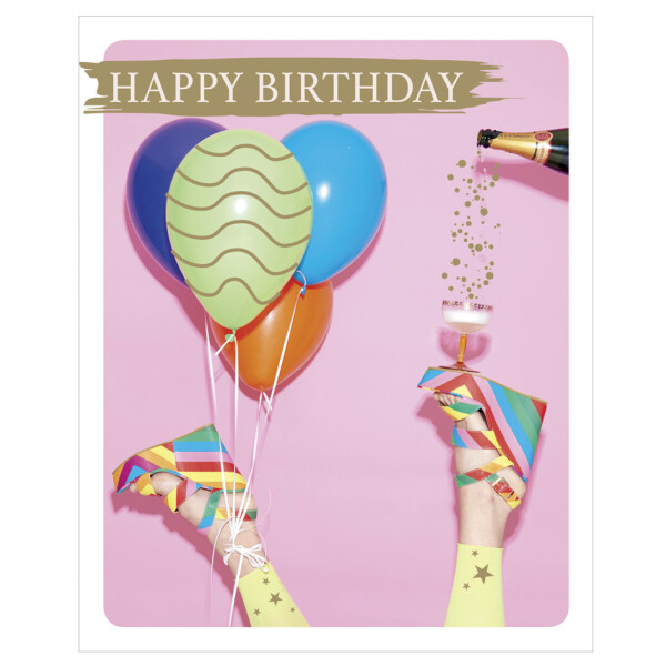 SUSY CARD Geburtstagskarte Snapshot "Luftballons"
