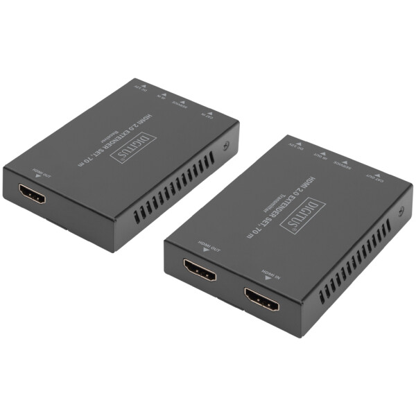 DIGITUS HDMI Extender Set, 4K 60Hz, 70 m, schwarz