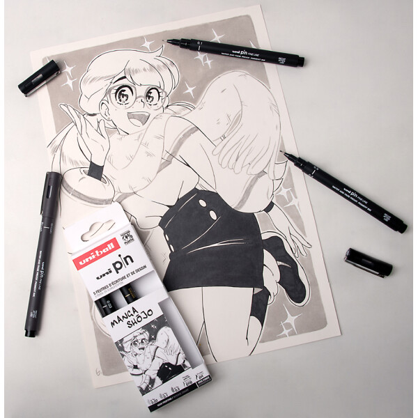 uni-ball Fineliner PIN "Manga Shojo" PF, 5er Set