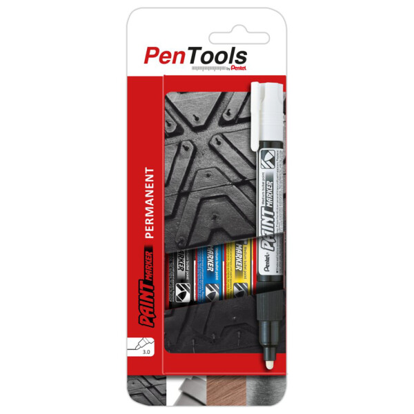 Pentel Lackmarker PAINT MARKER MMP20, 4er Etui, sortiert