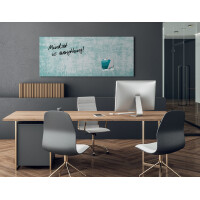 sigel Glas-Magnettafel artverum Turquoise Wall, (B)910 mm