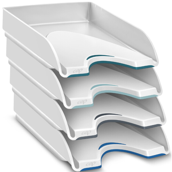 CEP Briefablage Nuance, DIN A4, 4er Pack, wei&szlig;