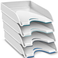CEP Briefablage Nuance, DIN A4, 4er Pack, weiß