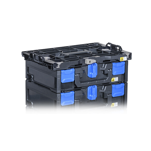 allit Aufbewahrungsbox EuroPlus MetaBox 145, schwarz blau