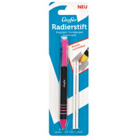 Läufer Kunststoff-Radierstift, inkl. 2 Ersatzradierer, gelb