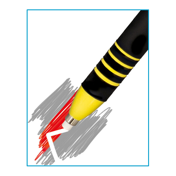 Läufer Kunststoff-Radierstift, inkl. 2 Ersatzradierer, grün