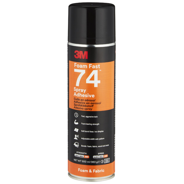 3M Spr&uuml;hkleber FoamFast 74, orange, 500 ml