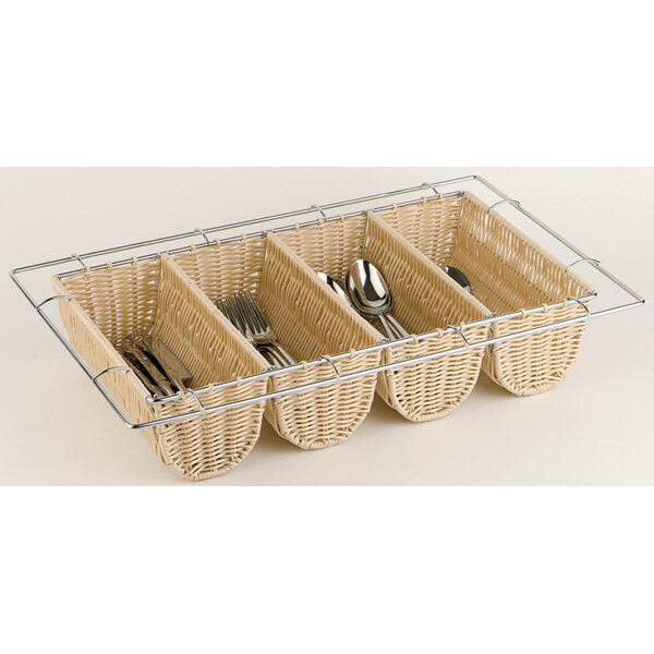 APS Besteckbehälter BUFFET GN 1 1, 4 Fächer, hellbeige