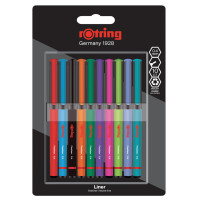 rotring Fineliner, Strichstärke: 0,4 mm, 4er Blister