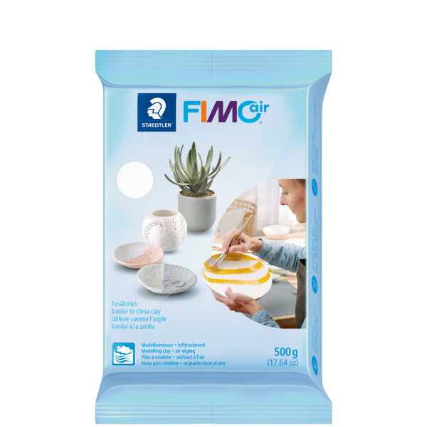 FIMO air Modelliermasse, lufthärtend, grau, 500 g