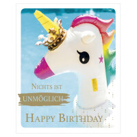 SUSY CARD Geburtstagskarte Snapshot "Wimpelkette"