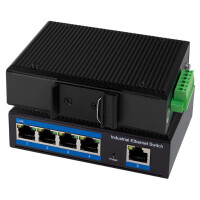 LogiLink Industrial Gigabit Ethernet Switch, 5-Port