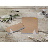 sigel Weihnachts-Umschlag "Polar bear with shooting star"