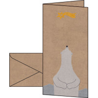 sigel Weihnachtskarte "Polar bear with shooting...