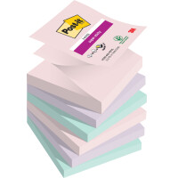 Post-it Haftnotizen super sticky z-notes, 76x76 mm, Carnival