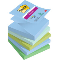 Post-it Haftnotizen super sticky z-notes, 76x76 mm, Carnival
