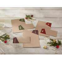 sigel Weihnachts-Umschlag-Set "Cut-out style",...