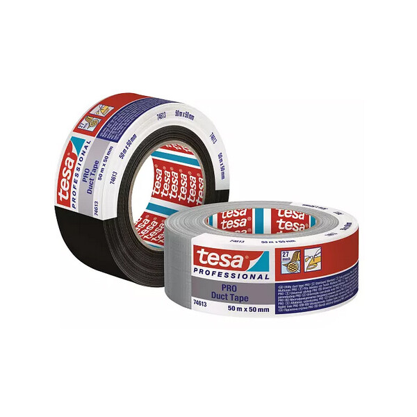 tesa Gewebeband Duct Tape PRO, 50 mm x 50 m, silber
