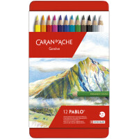 CARAN DACHE Buntstifte PABLO, 12er Metalletui