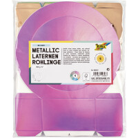 folia Metallic-Laternen-Zuschnitt, 350 g qm, hellblau