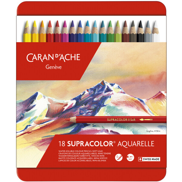 CARAN DACHE Buntstifte SUPRACOLOR, 30er Metalletui