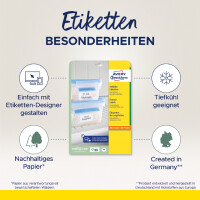 AVERY Zweckform Tiefkühl-Etiketten, 30 x 50 mm,...