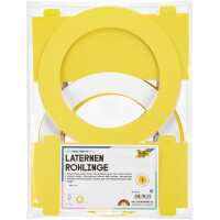 folia Rund-Laternen-Zuschnitt, Durchm.: 220 mm, gelb
