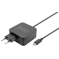 DIGITUS Notebook-Ladegerät USB-C, 65 Watt, schwarz
