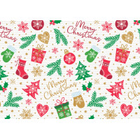SUSY CARD Weihnachts-Geschenkpapier "Geschenke rot"