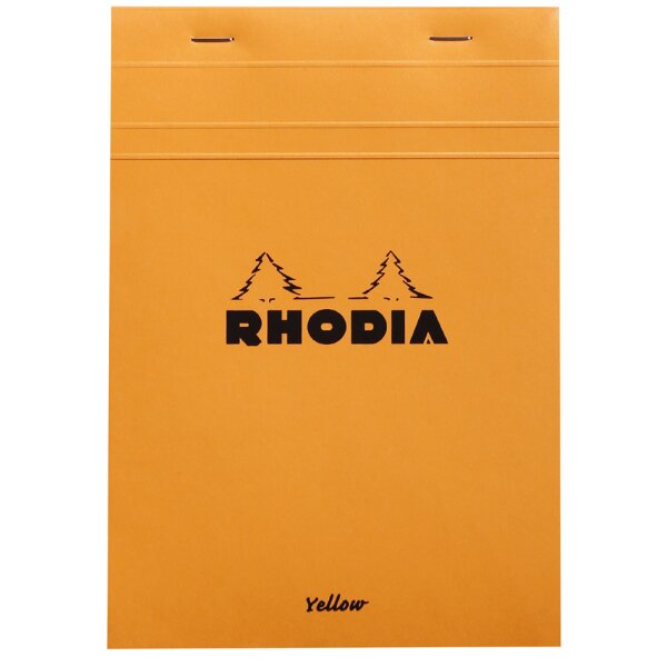 RHODIA Notizblock No. 16 Yellow, DIN A5, kariert, orange