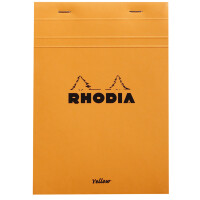 RHODIA Notizblock No. 16 Yellow, DIN A5, kariert, orange