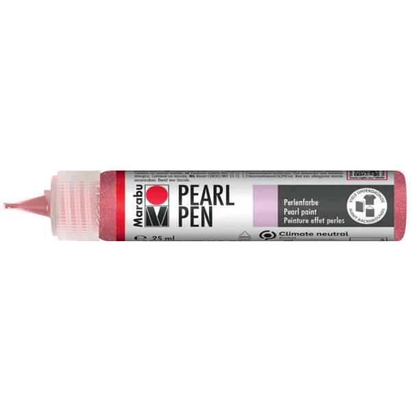 Marabu Perlenfarbe Pearl Pen, 25 ml, schimmer-rot